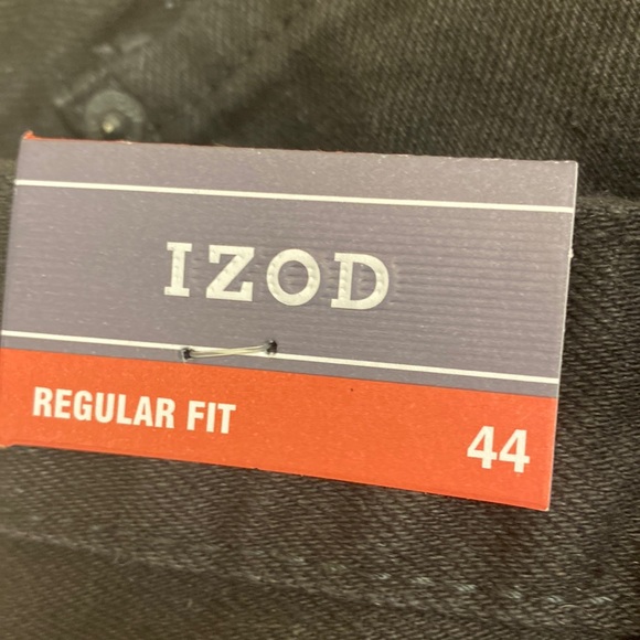 IZOD Regular-Fit Big Man Black Denim Shorts 44 waist NWT - Picture 10 of 12